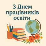 Вітаємо з Днем працівників освіти!