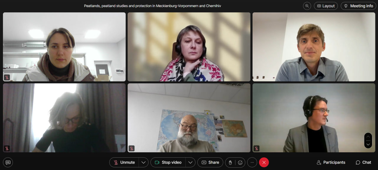 Онлайн-зустріч «Торфовища, дослідження та охорона торфовищ у Мекленбурзі-Передній Померанії та Чернігівській області»